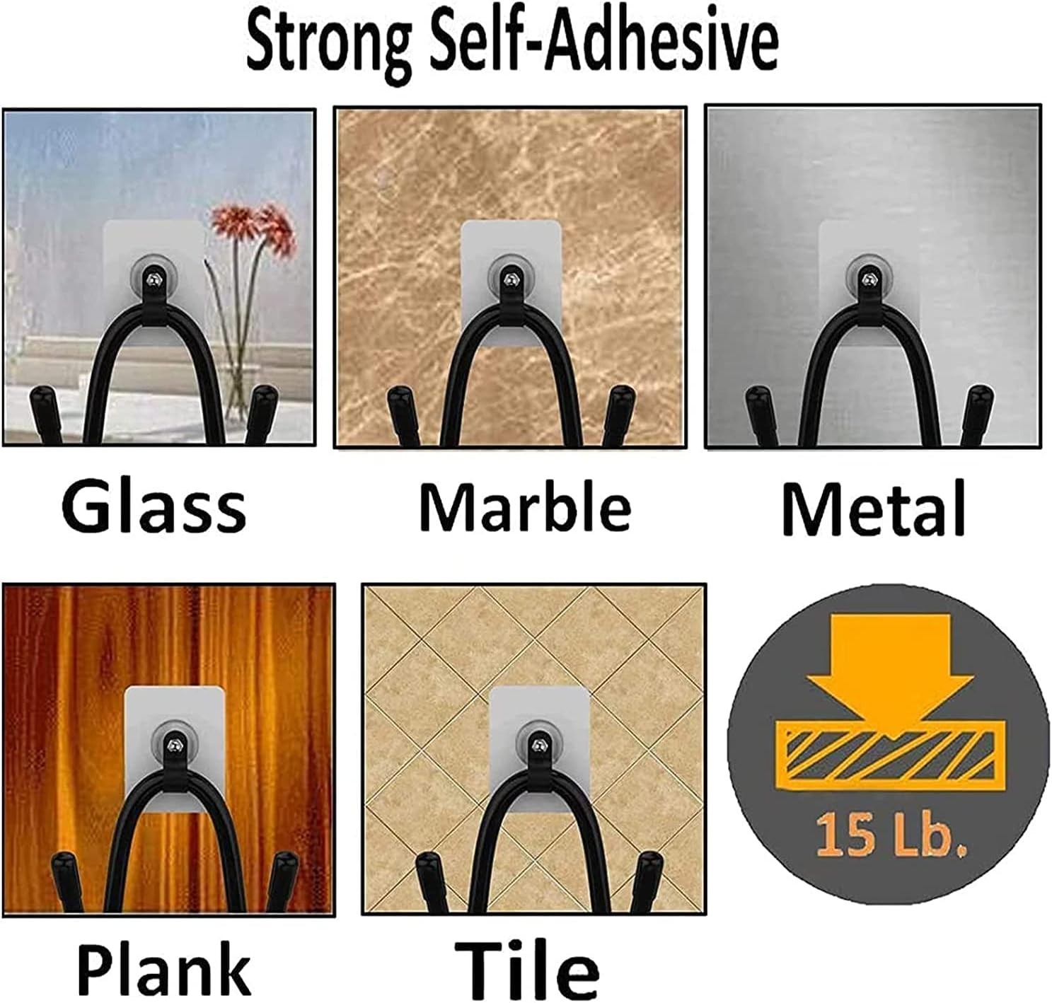 3 Pack Self Adhesive Game Controller Wall Mount Holder No Drill Storage Stand US