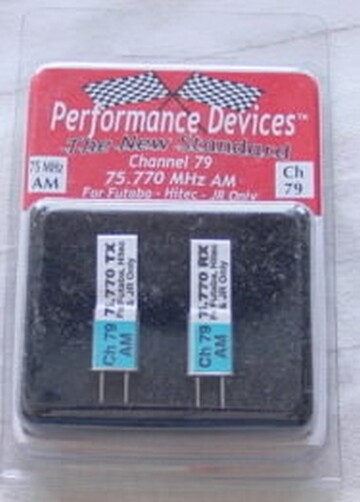 75Mhz AM Crystal Set for Futaba/Hitec/JR Radios-Chan 79