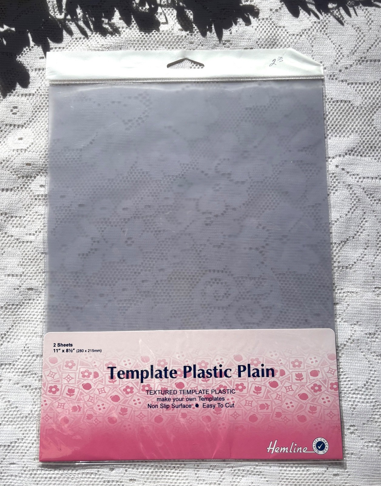 Tacony Plastic Template for Hemline ~ Plain