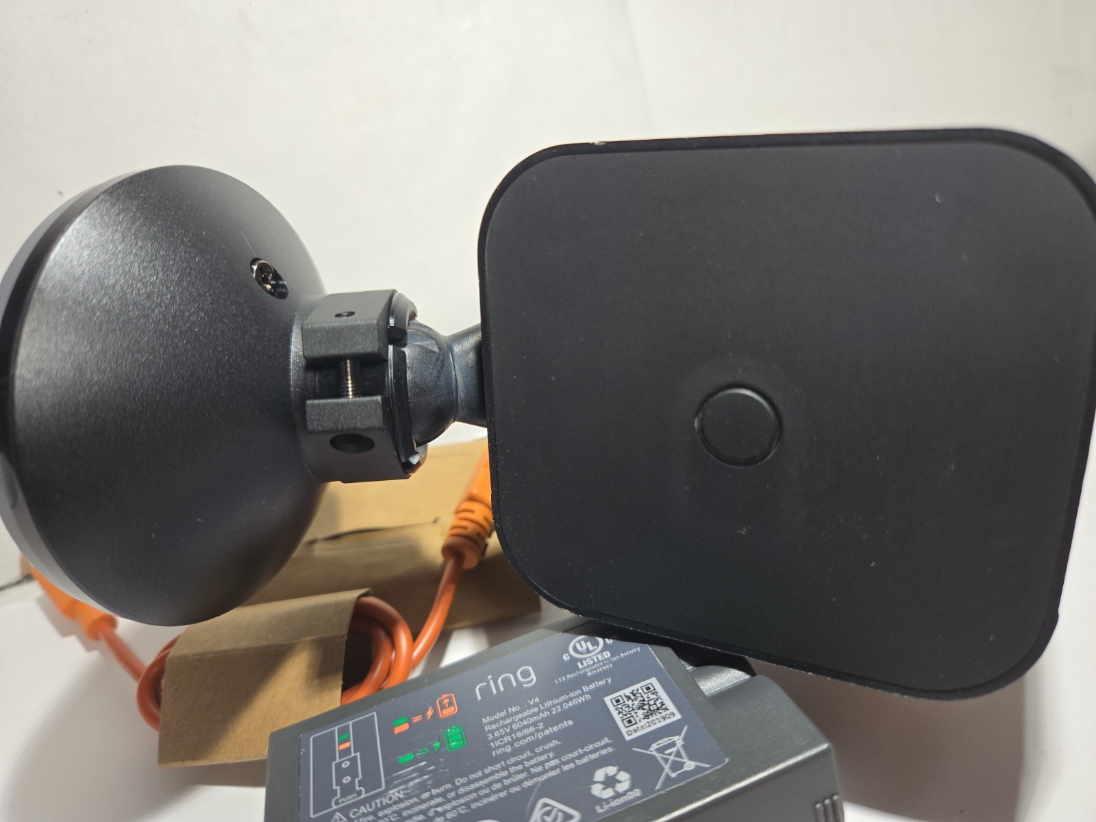 Ring Spotlight Cam Outdoor Battery Powered Security Camera Black