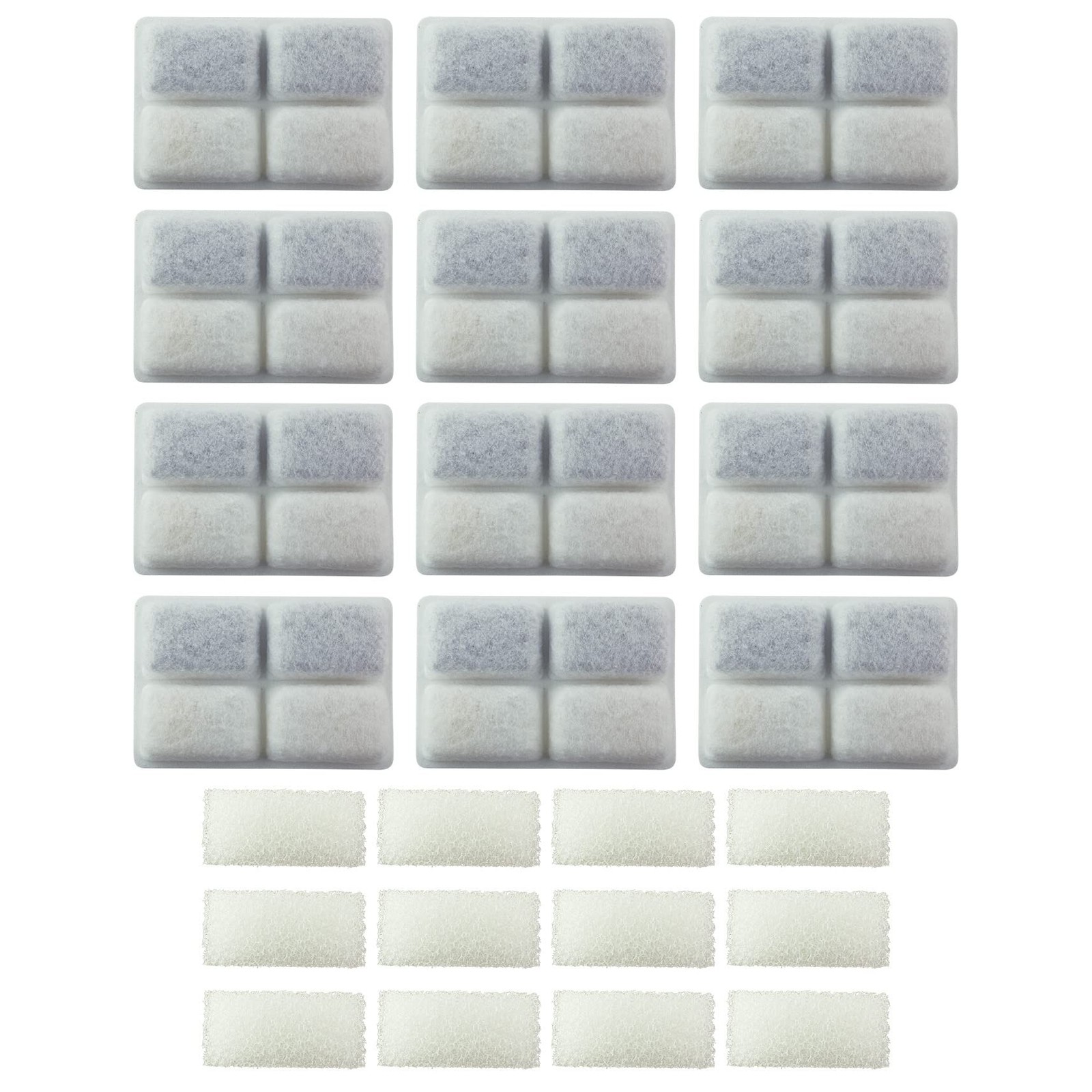 PET STANDARD Water Filters, compatible with Furrybaby fountain, Pack of 12