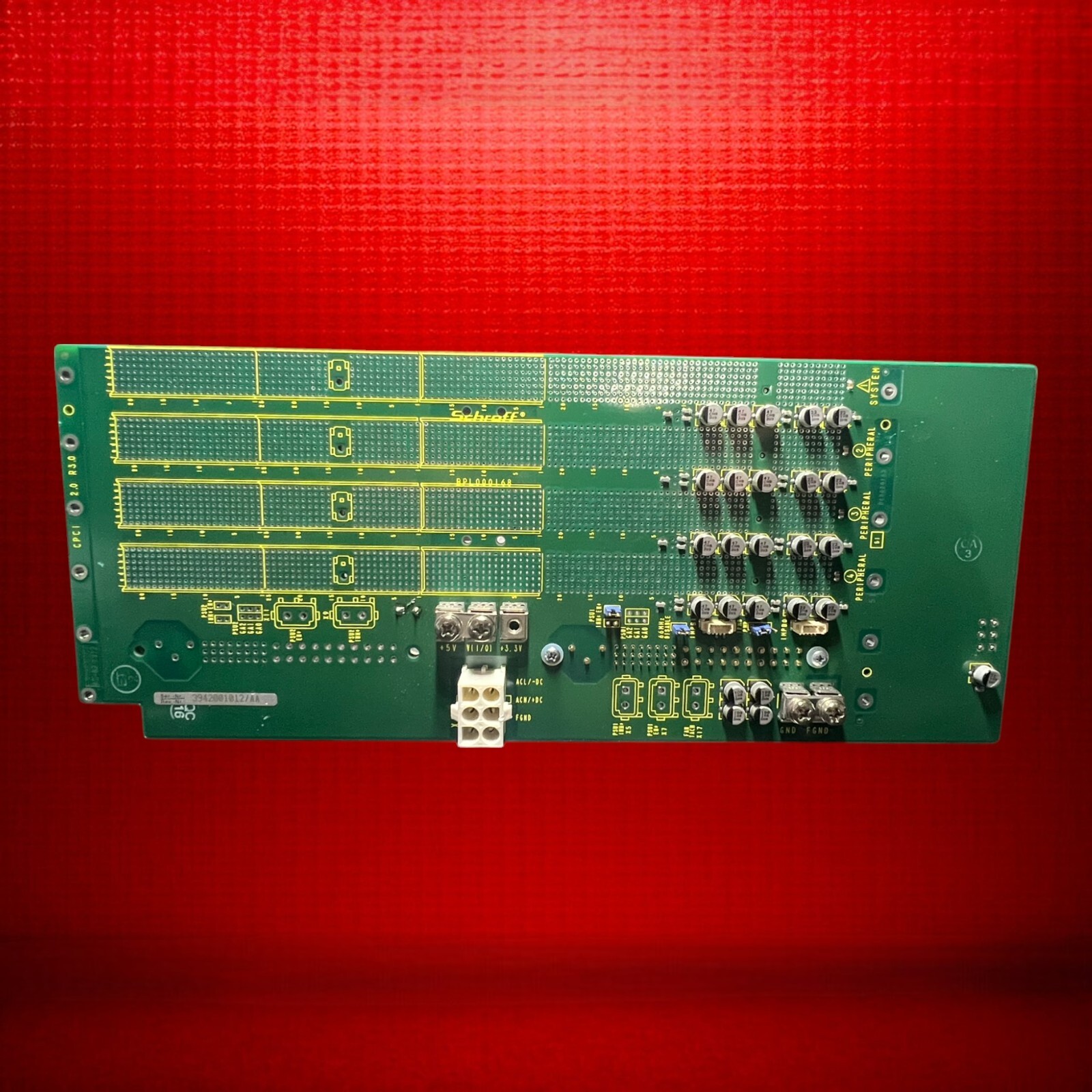 Schroff 3U 4-Slot CompactPCI Backplane 3942001012/AA cPCI System
