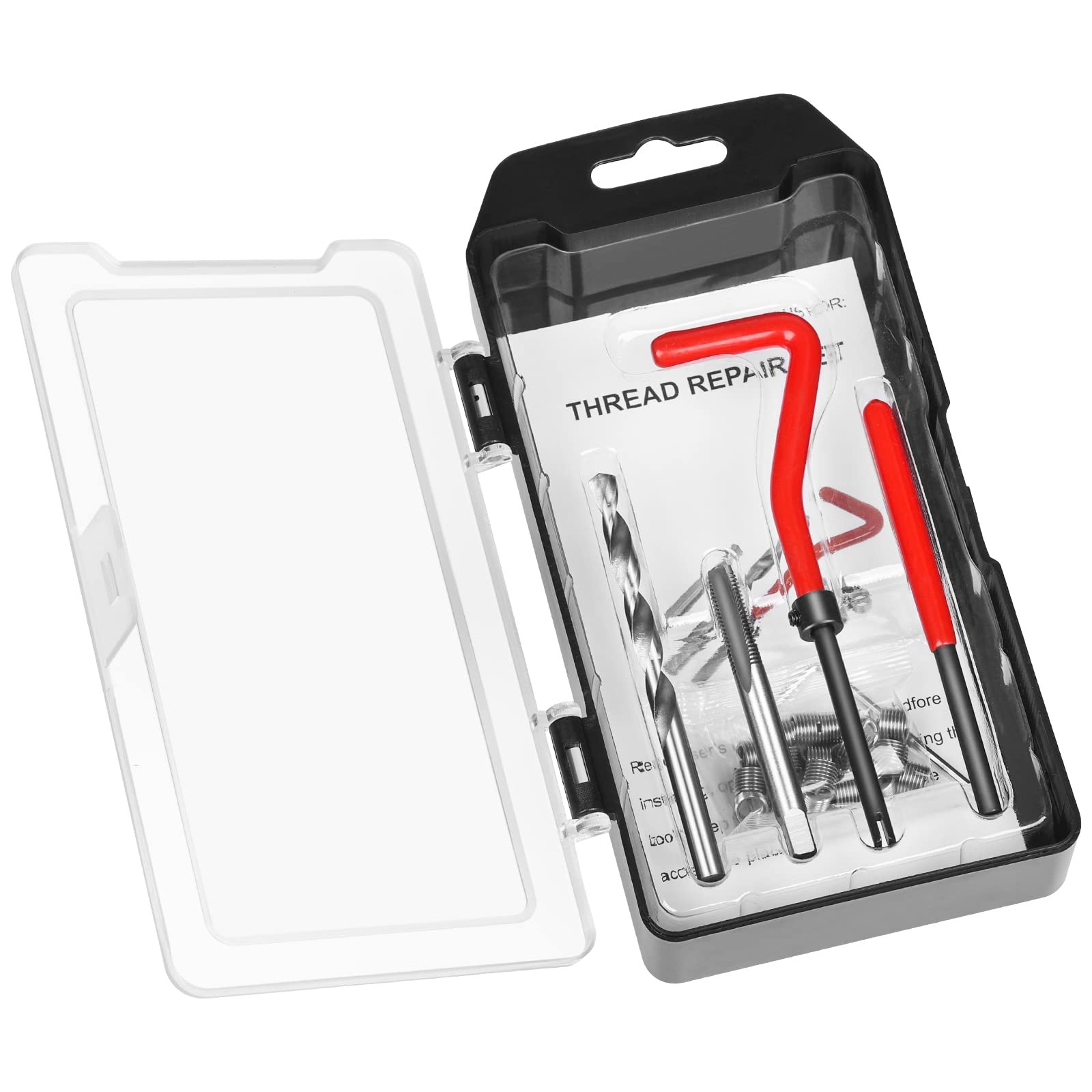 JMMRRR Thread Repair Kit M6 X 1.0mm, Helicoil Metric Metric,M6×1.0mm, red