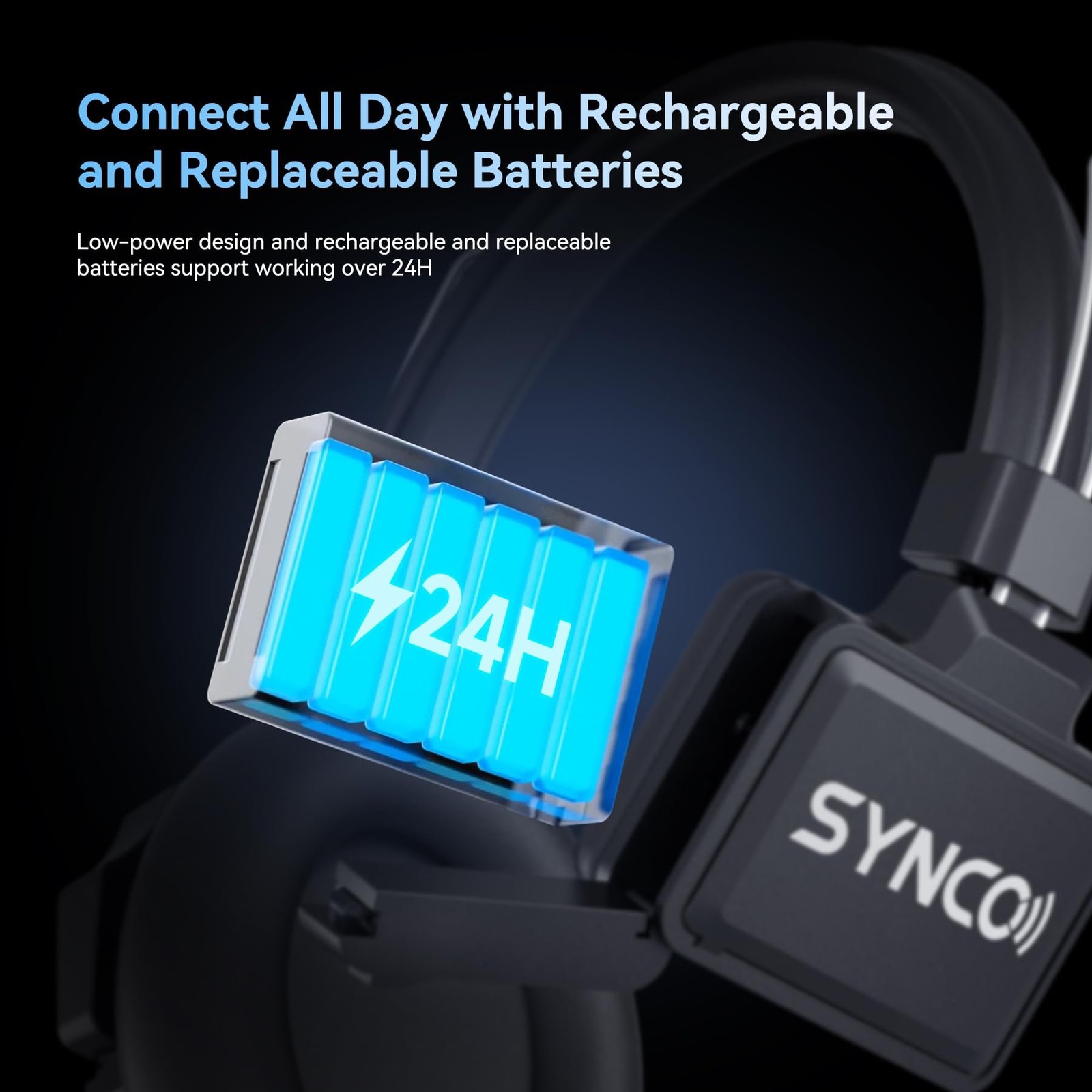 SYNCO XTalk XPro9 Wireless Intercom Headset System with Antenna Enhanced...