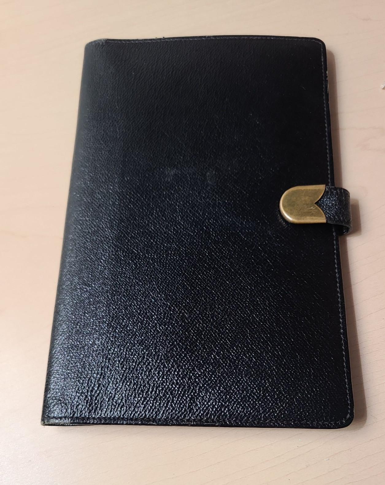 Vtg Bond Street Black Travel Walle/ American Express Check Case Made In England