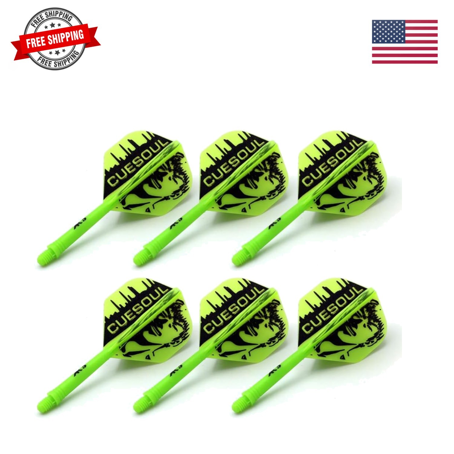 6 Pieces ROST Integrated Dart Shaft and Flights