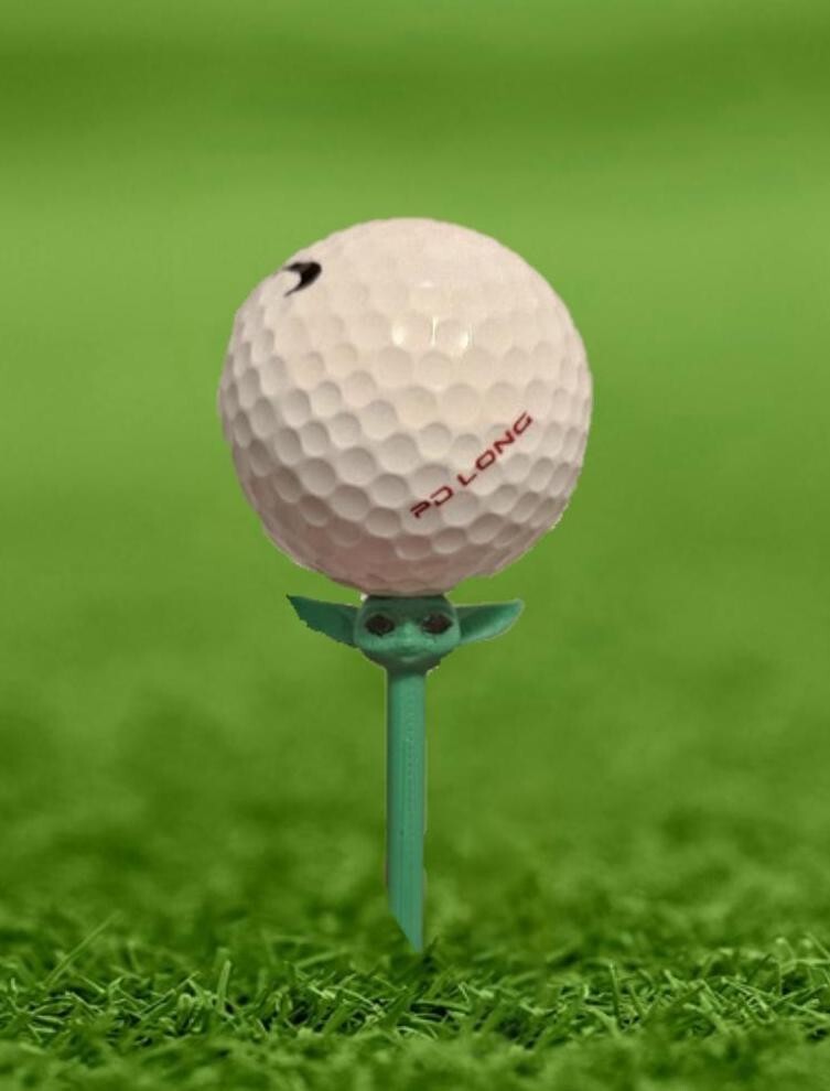 Baby Yoda Inspired Golf Tees 3 1/8 inch (10 Tees)