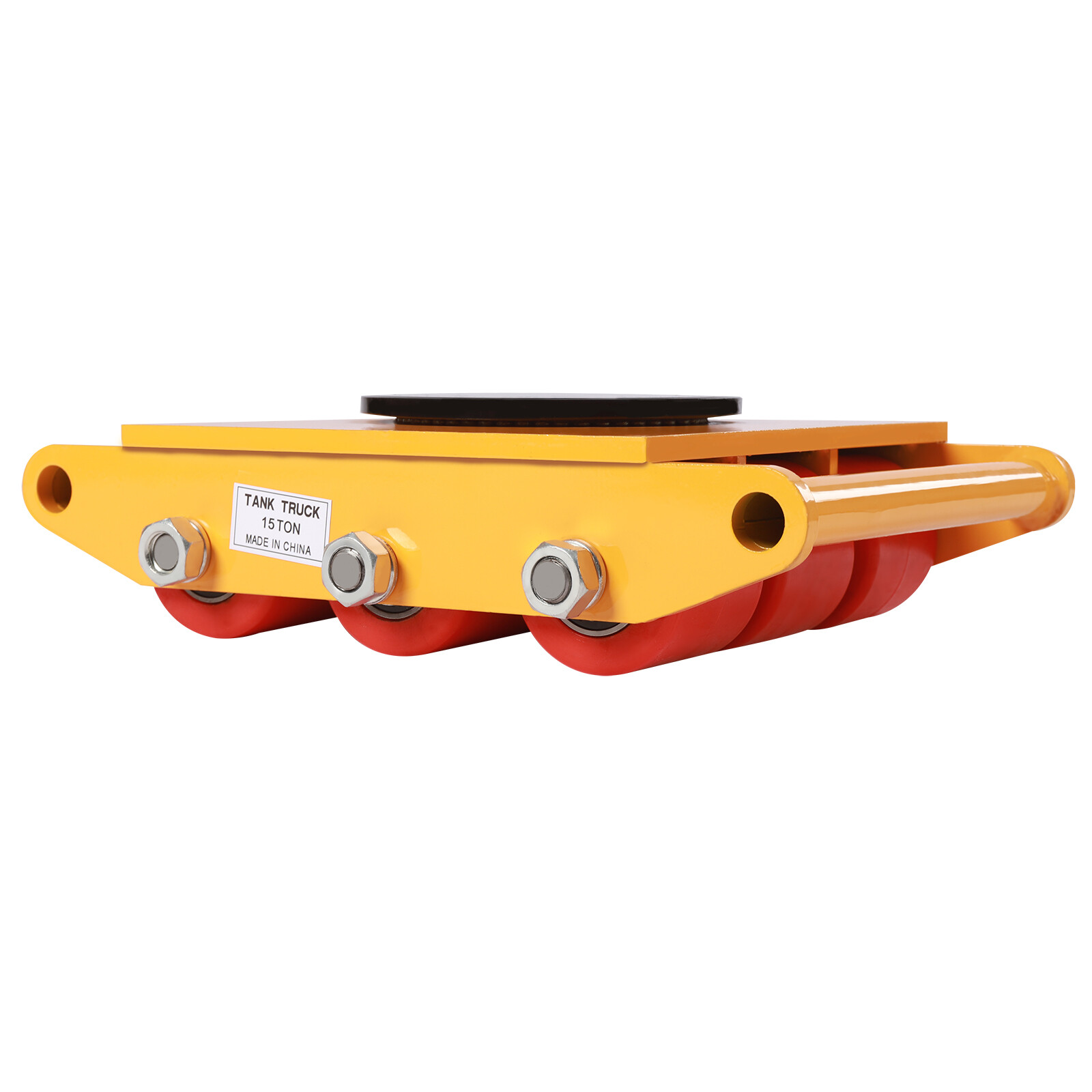15T Dolly Skate Machine 9 Rollers Machinery Movers Cap 360° Rotation with Handle