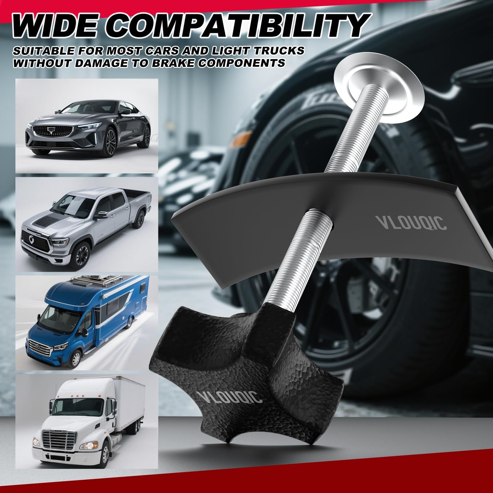 Black Heavy Duty Brake Caliper Compression Tool Pad Spreader