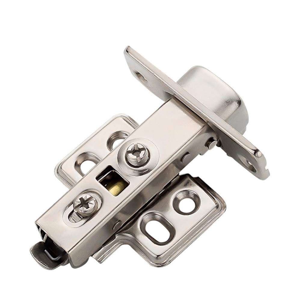 2-Pack Frameless Concealed Cabinet Hinges, Soft-Close, 2D Adjustable (Half-Ov...