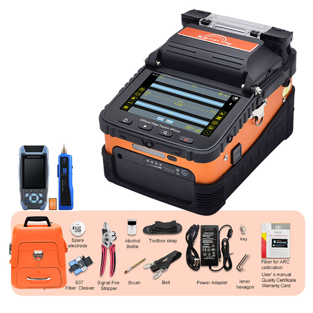 5" Screen AI-9 Optical Fiber Fusion Splicer With OTDR Reflectometer 1310/1550MM