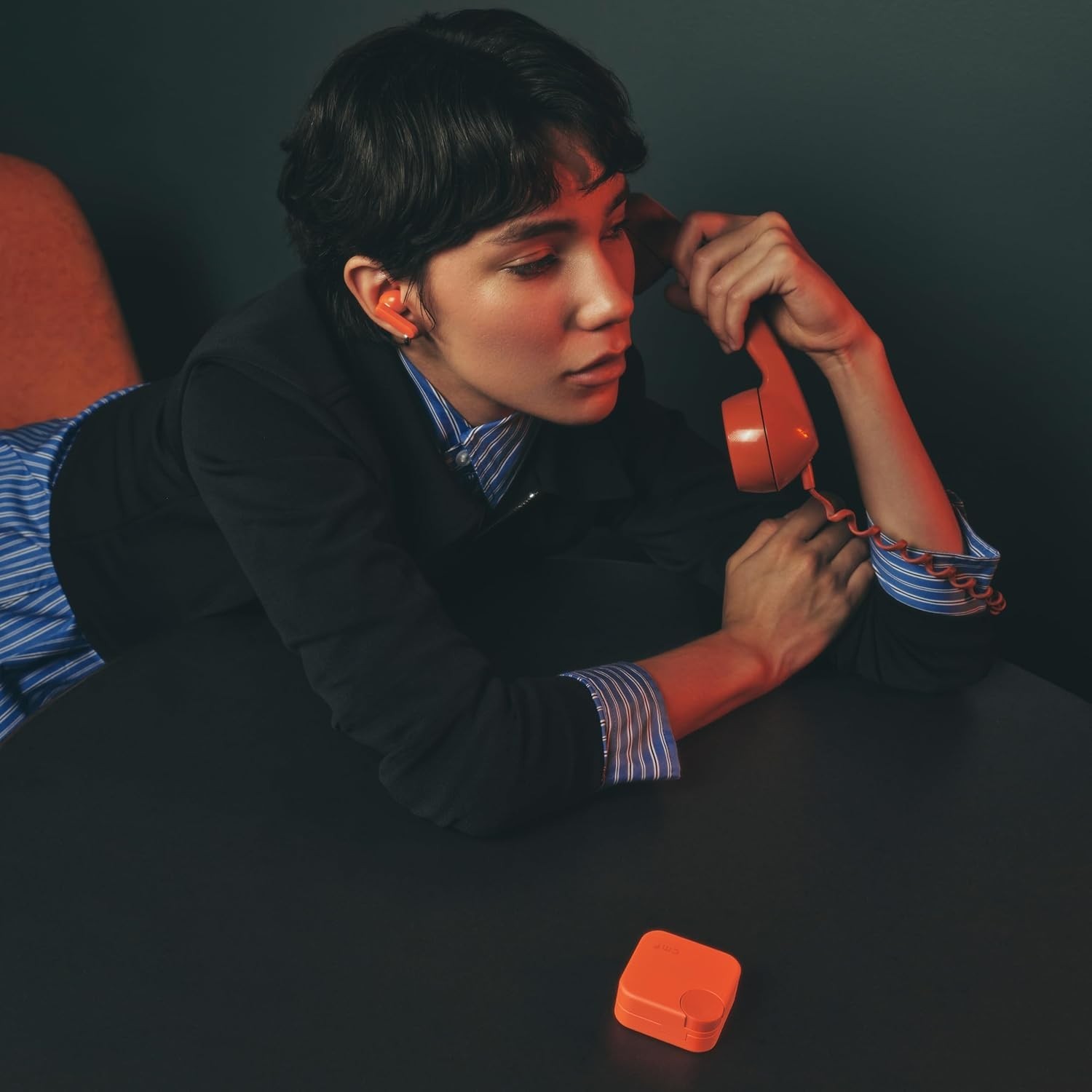 Active Noise Cancelling CMF Buds 2A Wireless Earbuds with Touch Control - Orange
