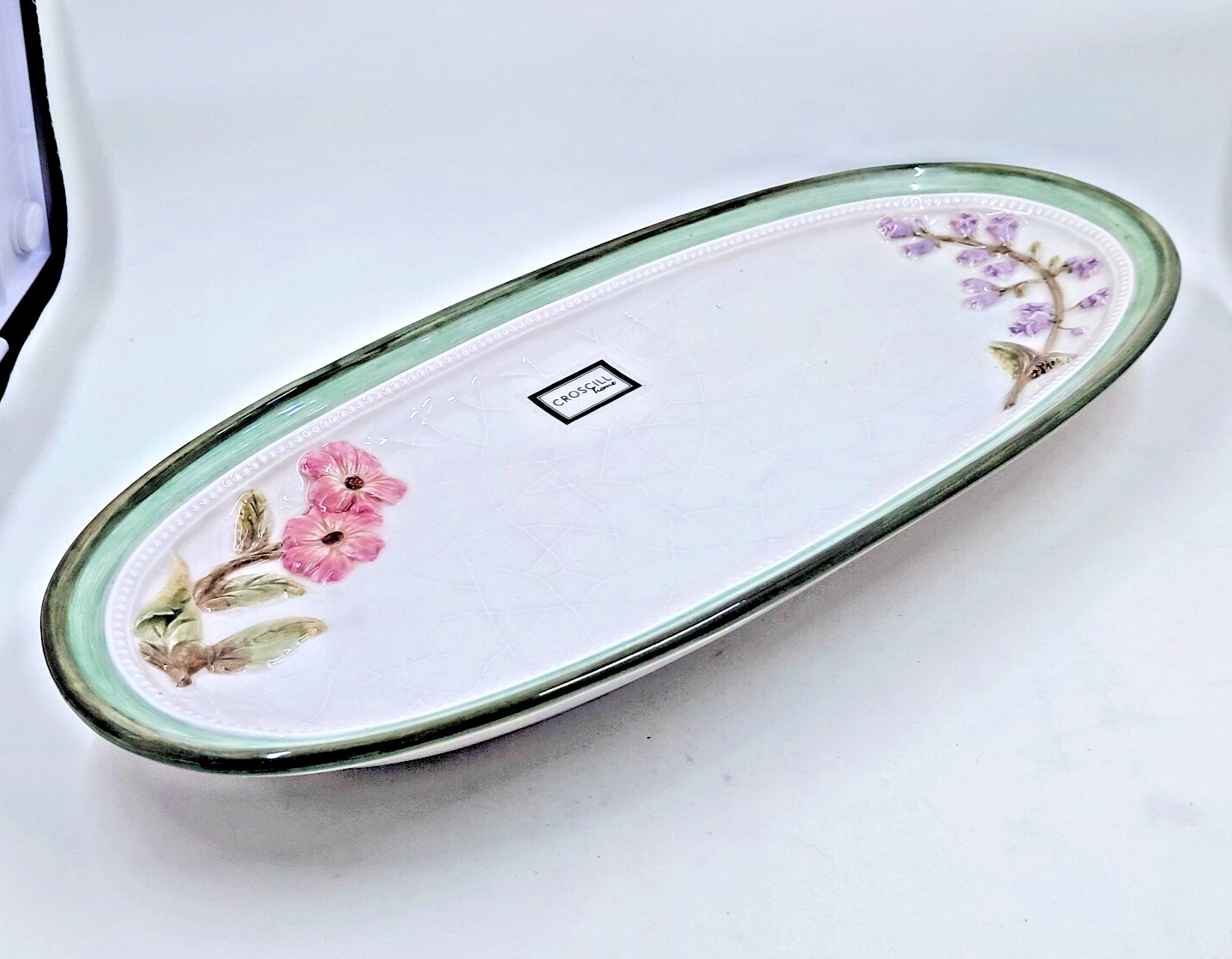 Croscill Home VERONICA Bathroom Ceramic Tray Display Dish NEW