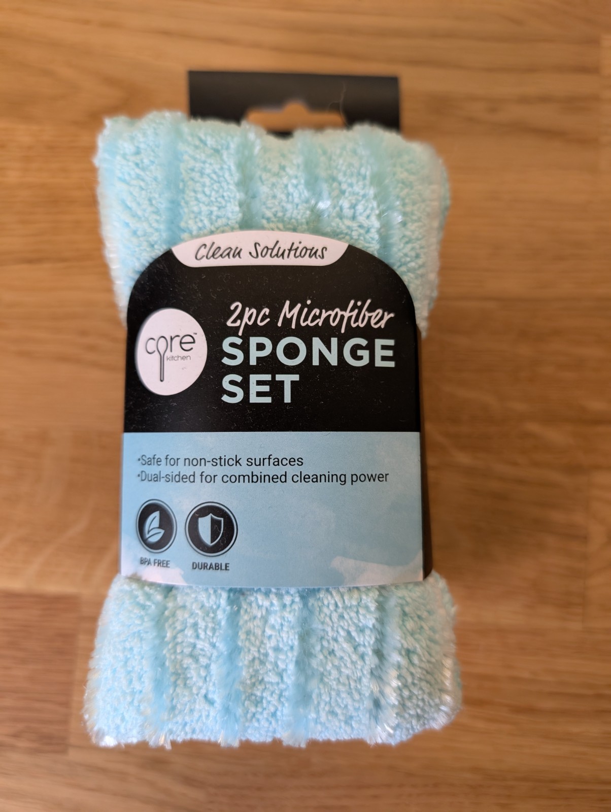Core Kitchen Clean Solutions 2pc Microfiber Sponge Set