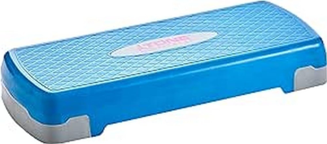 Compact Adjustable Aerobic Step Platform for Effective Cardio Workouts - Blue