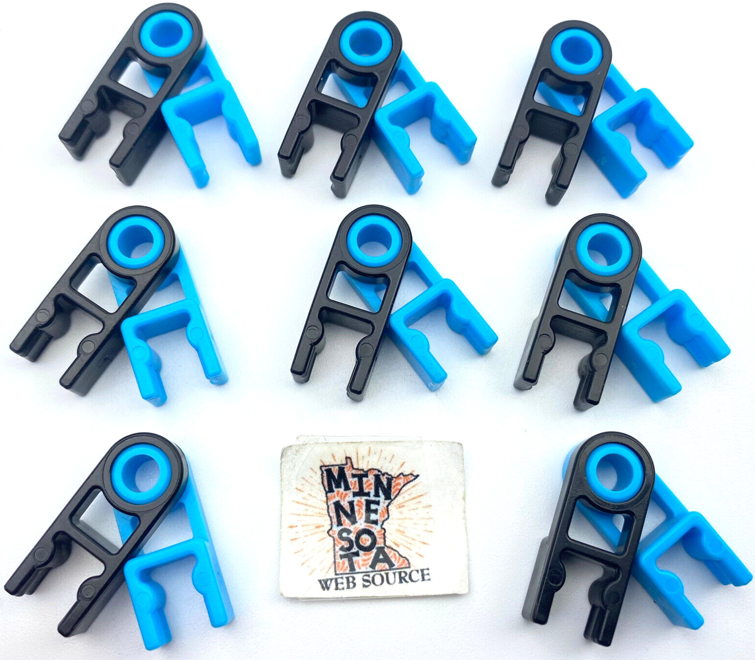 (8) K’NEX Blue & Black Hinge Pairs – USED OEM – Standard