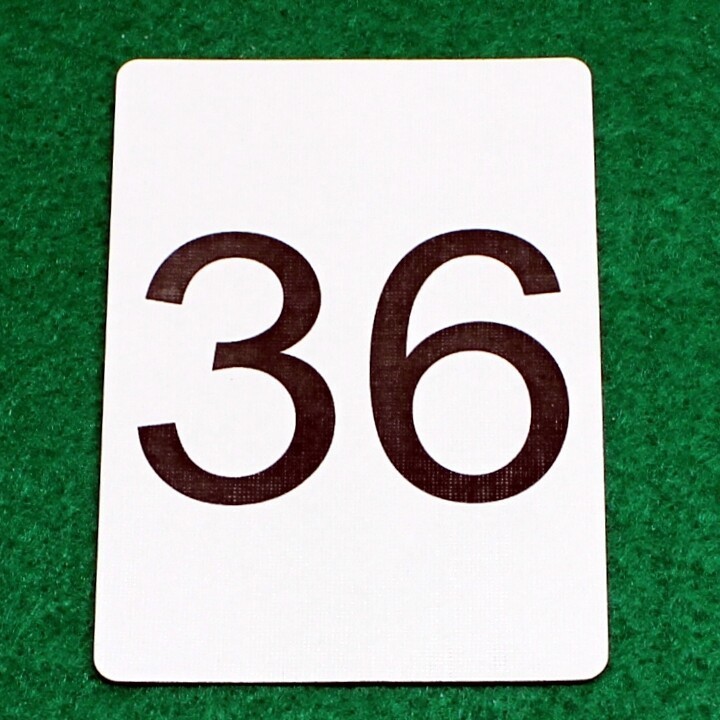 Number 36, Bicycle Printed Gaff Card, Blue