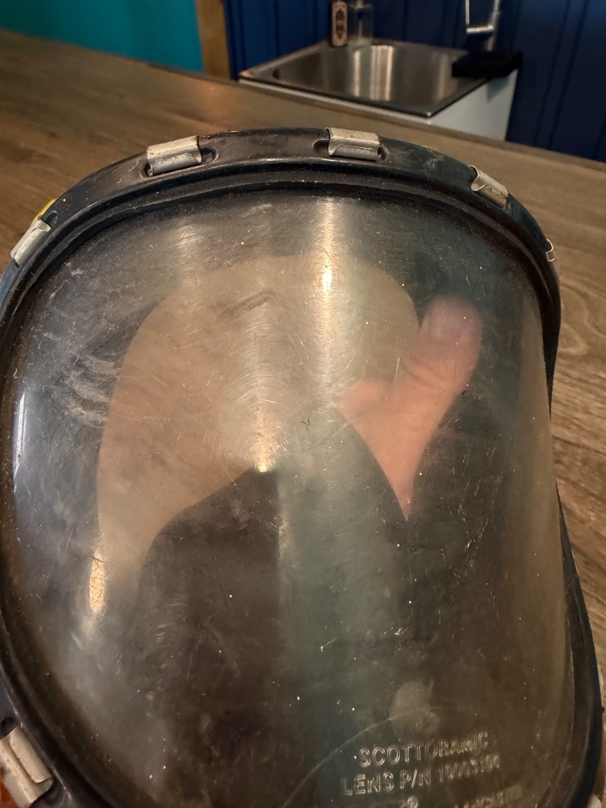Vintage Firefighter SCBA mask / face piece