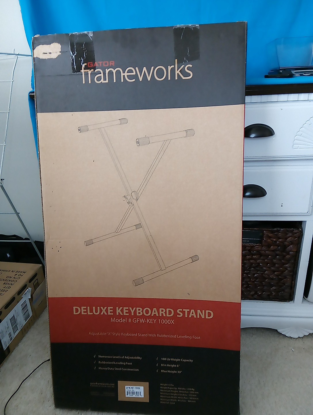 Gator Frameworks GFW-KEY-1000X Standard  X  Style Keyboard Stand New
