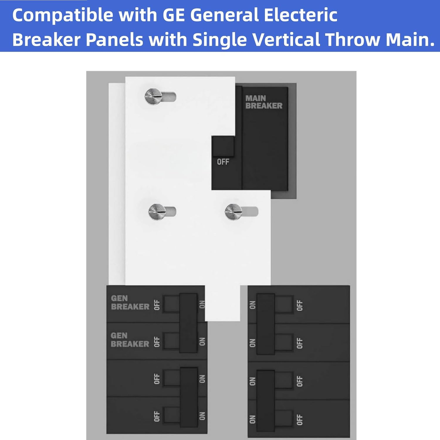 Generator Interlock Kit Compatible with GE General Electeric Breaker Panels with