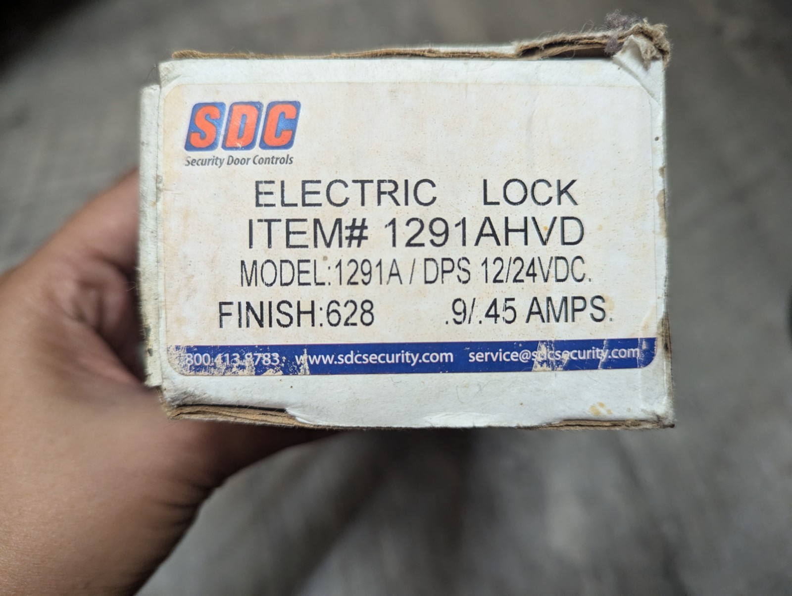 SDC 1291AHVD Electric Strike Lock 12/24VDC DPS Fail Secure Security Door Control