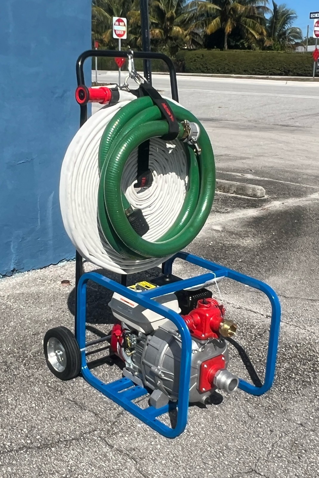 High Performance Pool Fire Pump Cart Home Firefighting System Wildfire Defender
