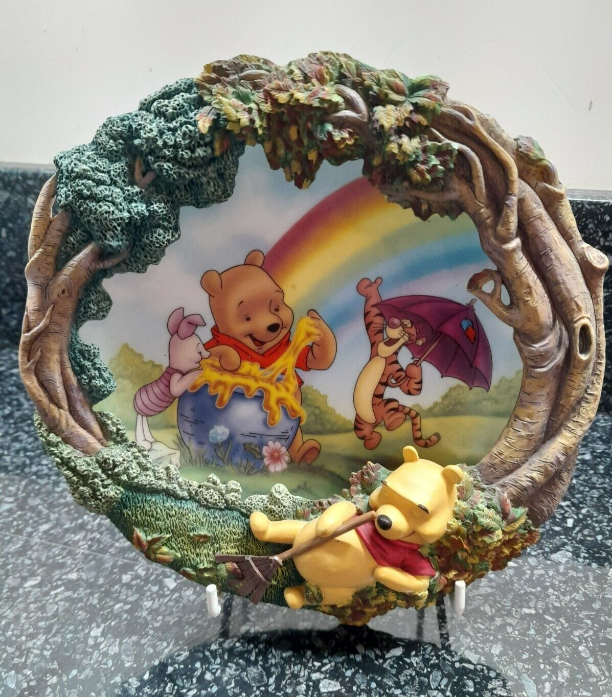 Disney Winnie The Pooh  The Sweetest Sort Of Treasure Plate Bradford Exchange