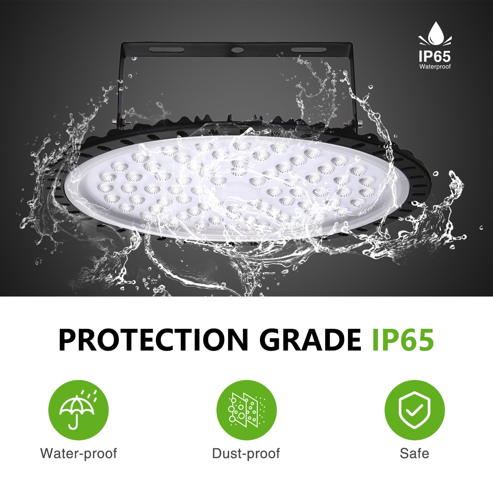 4X300W UFO LED High Bay Light Shop Lights Warehouse Commercial Lighting Lamp