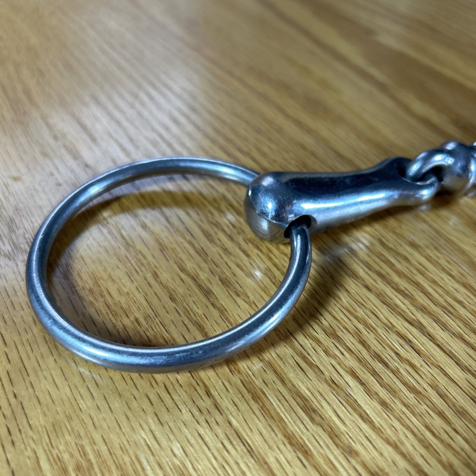 Loose Ring Snaffle Bit With Peanut 4.5" Mouthpiece Riding Bridle Bit