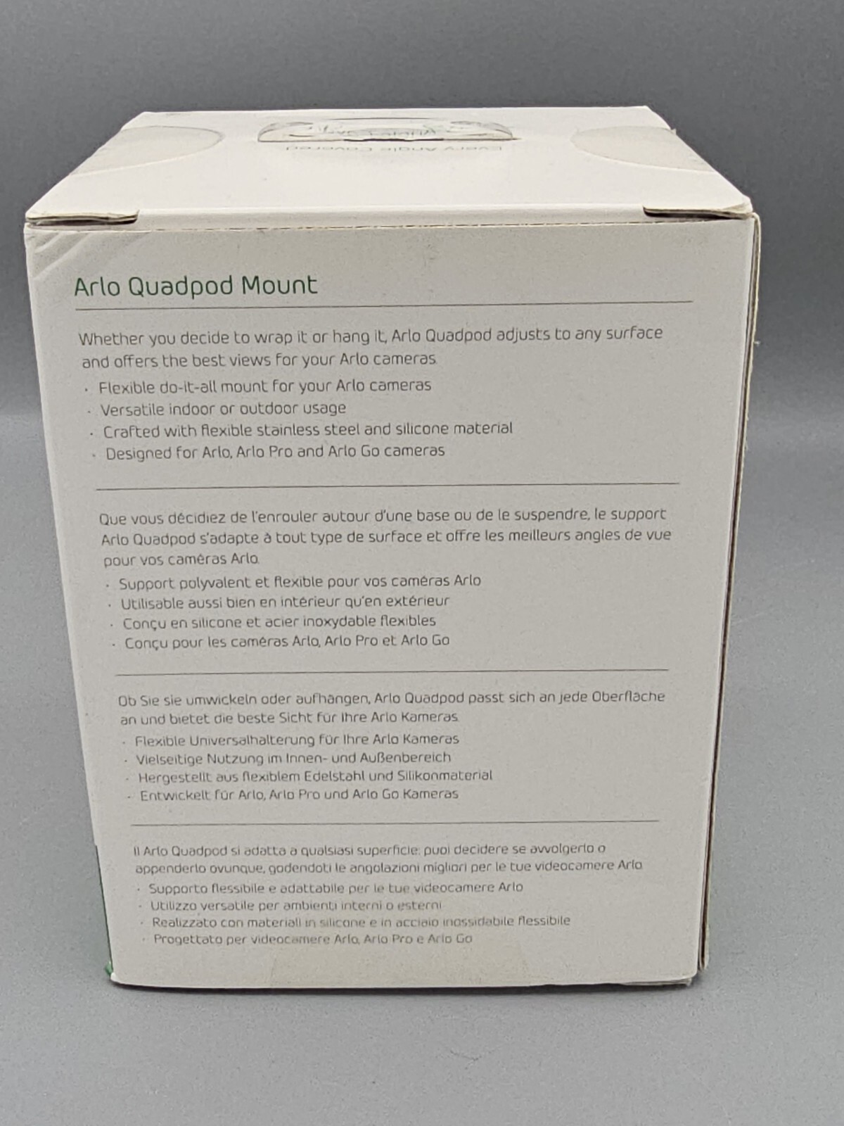 Arlo Quadpod Mount Compatible with Arlo, Pro, Arlo Go