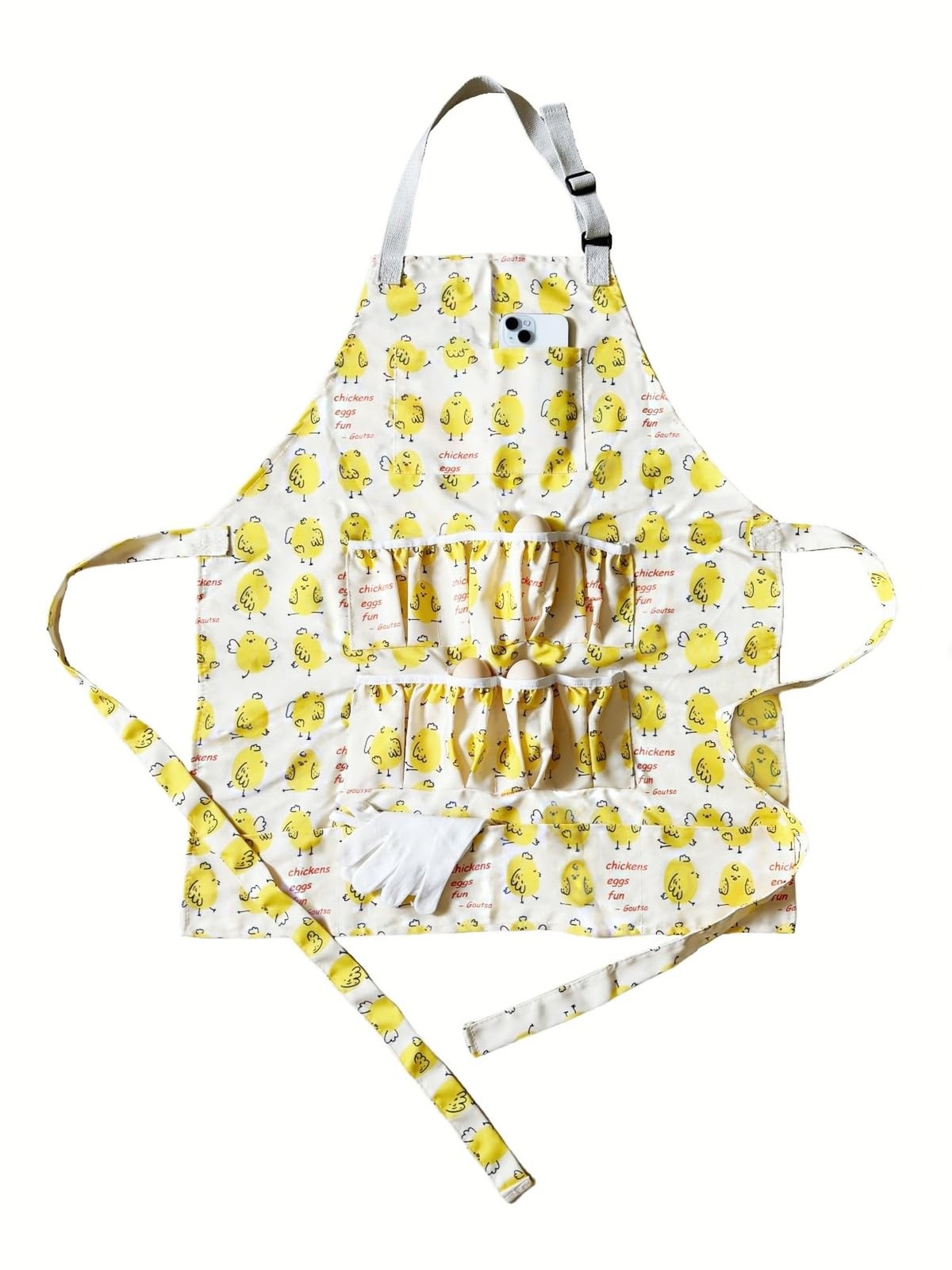 Full Egg Apron for Kid and Adult, Deep with Elastic Closure, Extra Pockets, A...