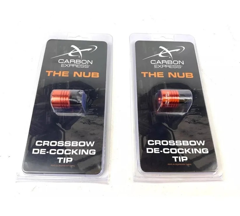 2x Carbon Express Crossbow De-Cocking Tip THE NUB FeraDyne Outdoors HUNTING