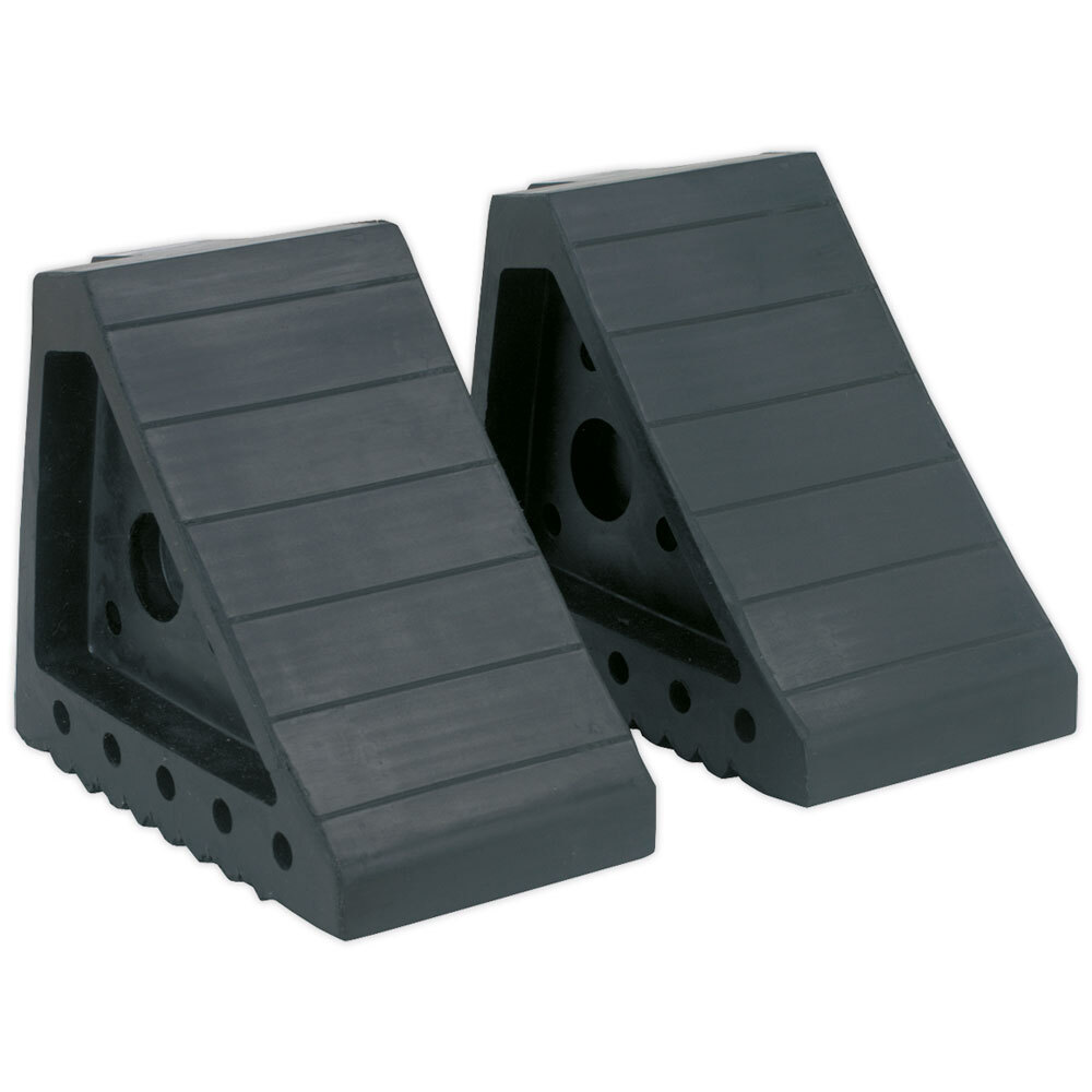 Sealey WC01 Rubber Wheel Chocks 1.8kg - Pair