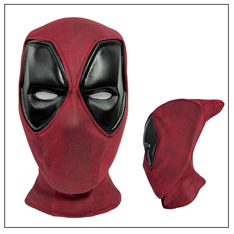 Deadpool 3 Mens Red Mask Wade Wilson Cosplay Prop Mask Headgear Gifts IN US!!!
