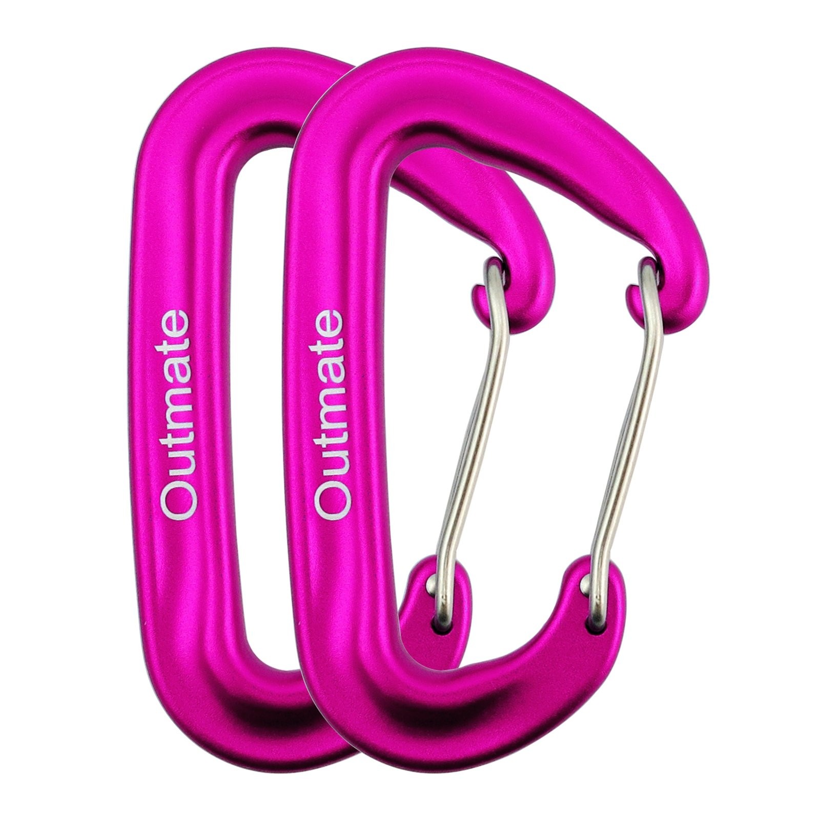12kN 3.2"x2" Heavy-Duty Carabiner Clips - Durable, Lightweight Aluminum Alloy...