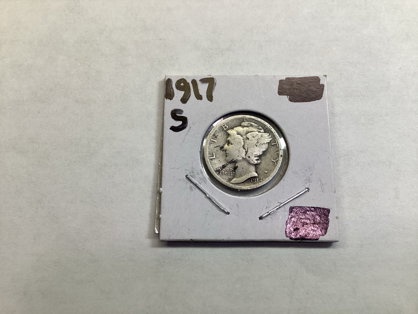 1917 S Mercury 90% Silver Dime from San Francisco Mint 022726 57q