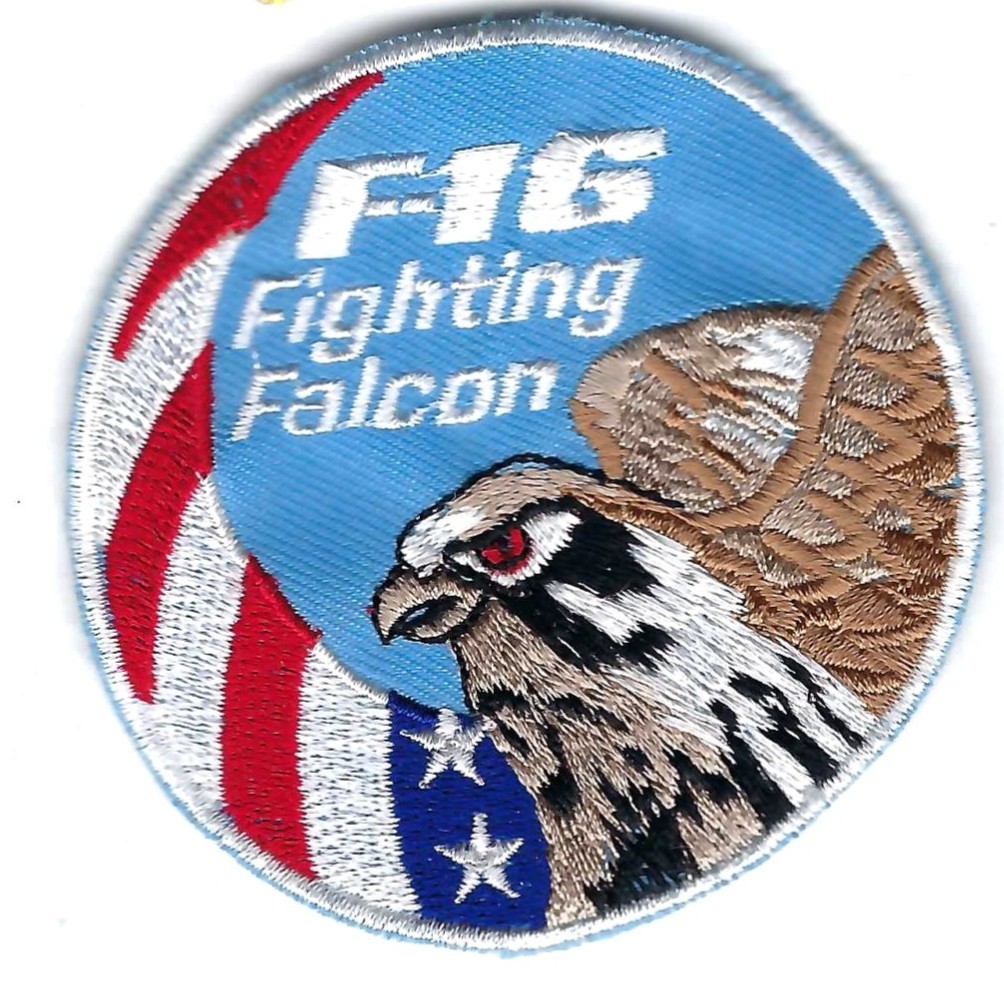 PATCH USAF GENERIC F-16 SWIRL 3"  JT63