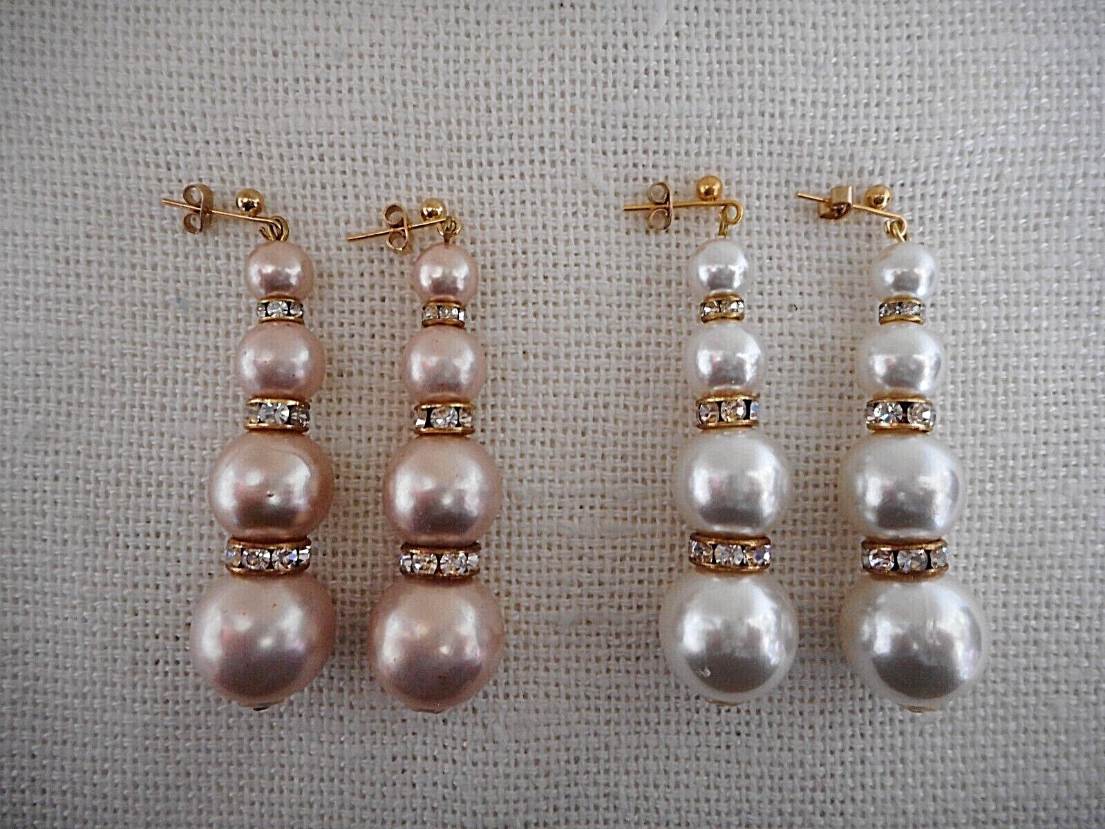 Vintage Euro Pearl Drop Pierced Earrings from Andre Coppenhagen