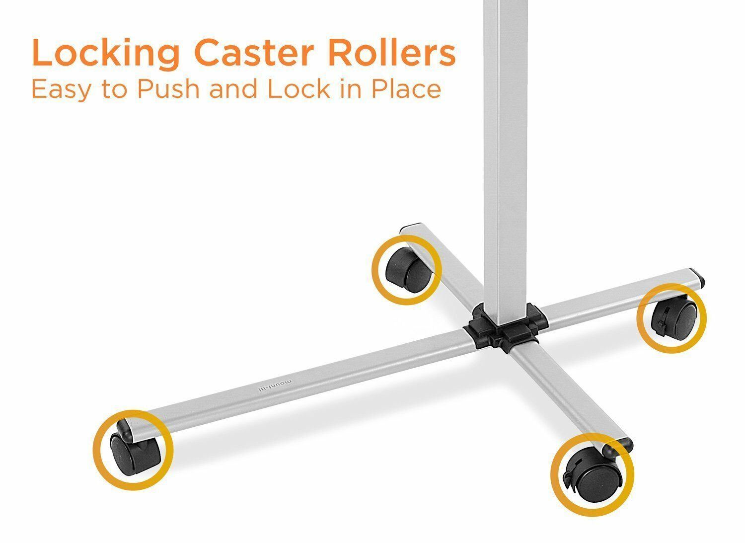 Mount-It! Rolling Laptop Tray and Projector Cart | Height Adjustable Presentatio
