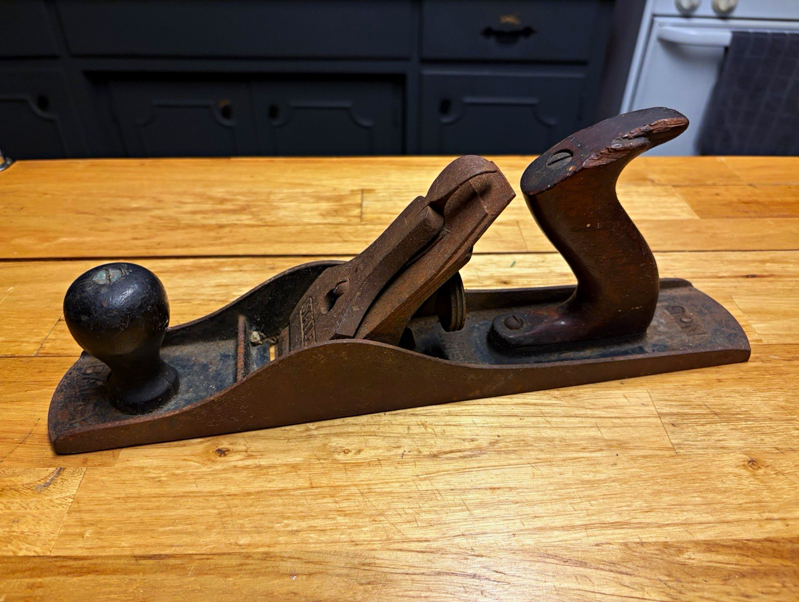 Stanley No. 5 Bench Plane with Steel Blade, 2in Blade Width, Metal Body