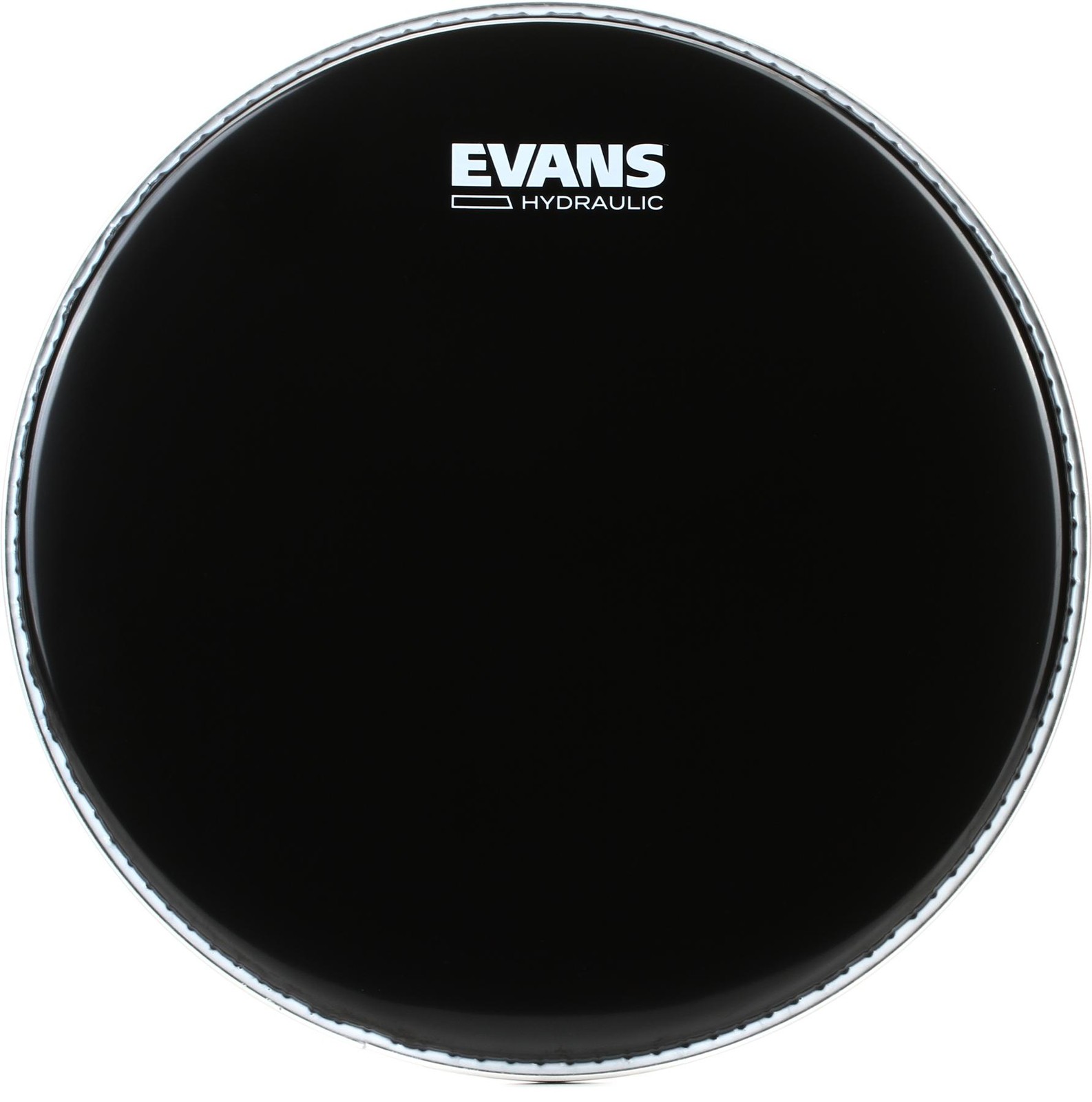 Evans Hydraulic Black Drumhead - 12 inch + Evans EQPODS Value Bundle