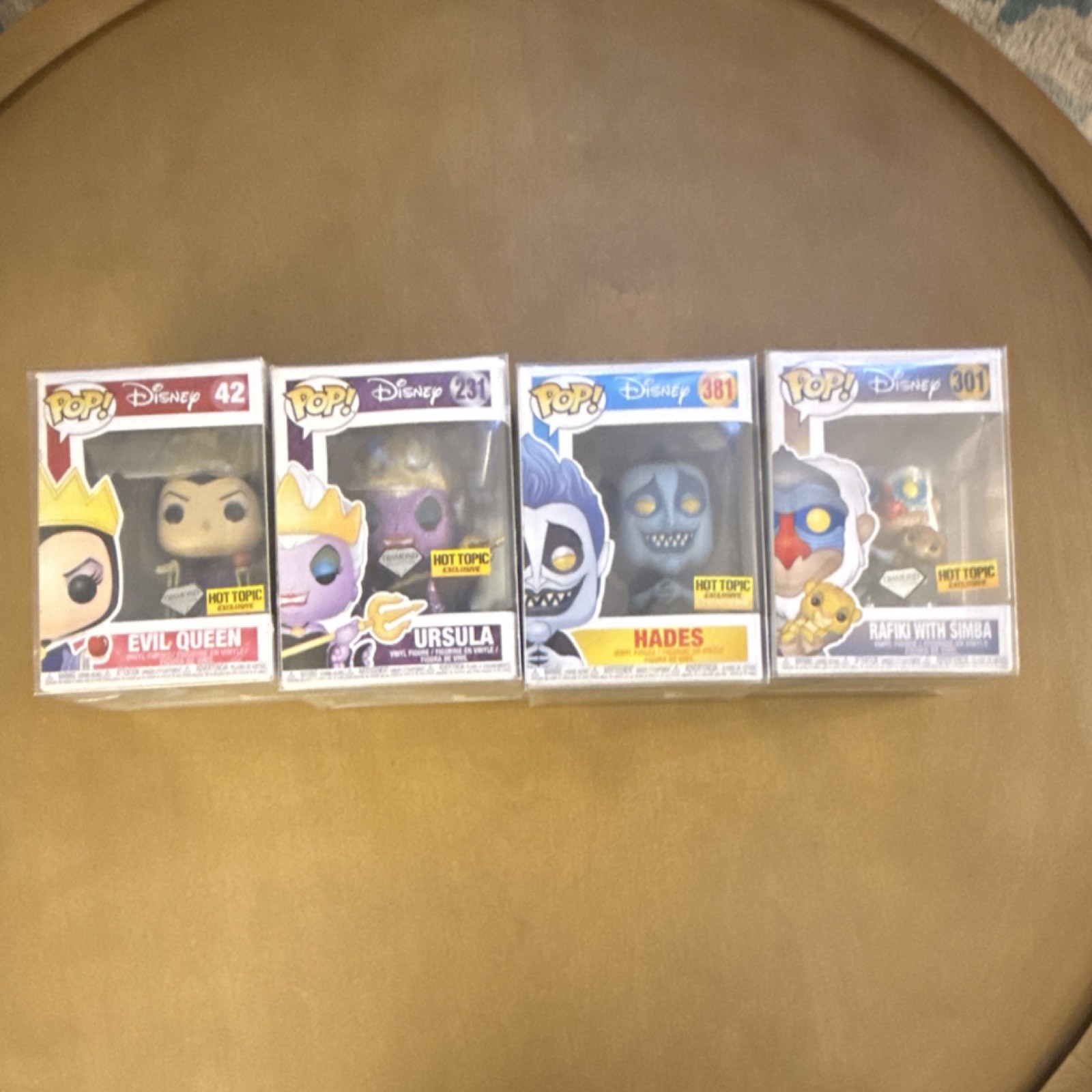 Funko Pop! Disney Hot Topic Exclusive Diamond GITD Lot 4 Evil Queen Ursula