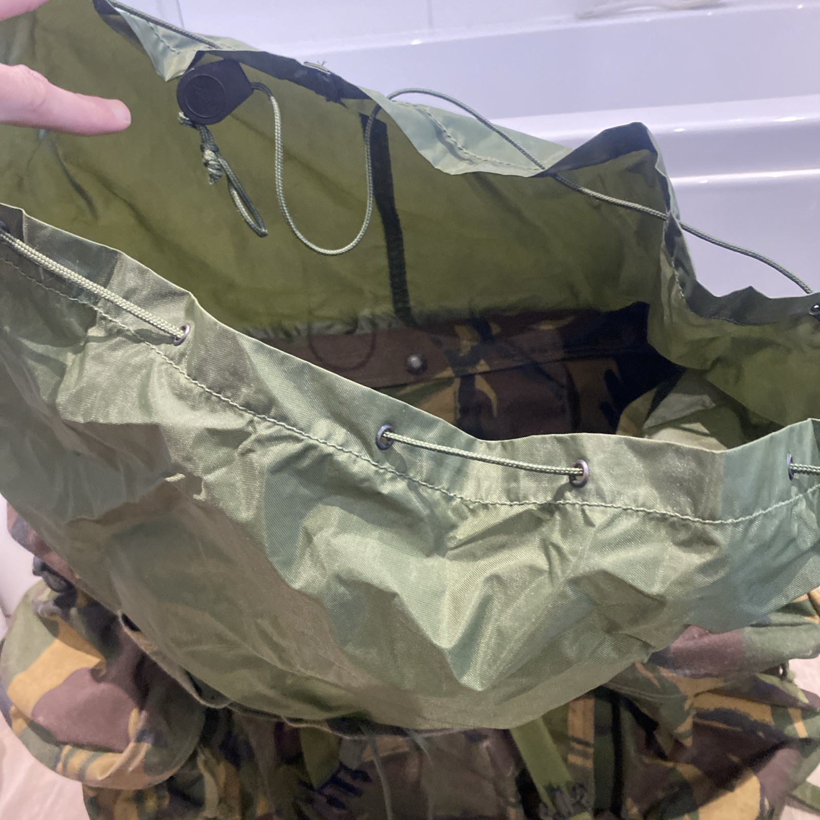 British Army issue PLCE Bergen Long Consulted Backpack DPM IRR 2004