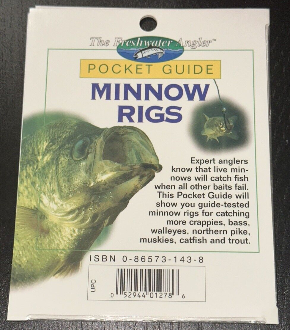 The Freshwater Angler© Pocket Guide ~ Minnow Rigs For More Fish ~ 8.5" x 11"