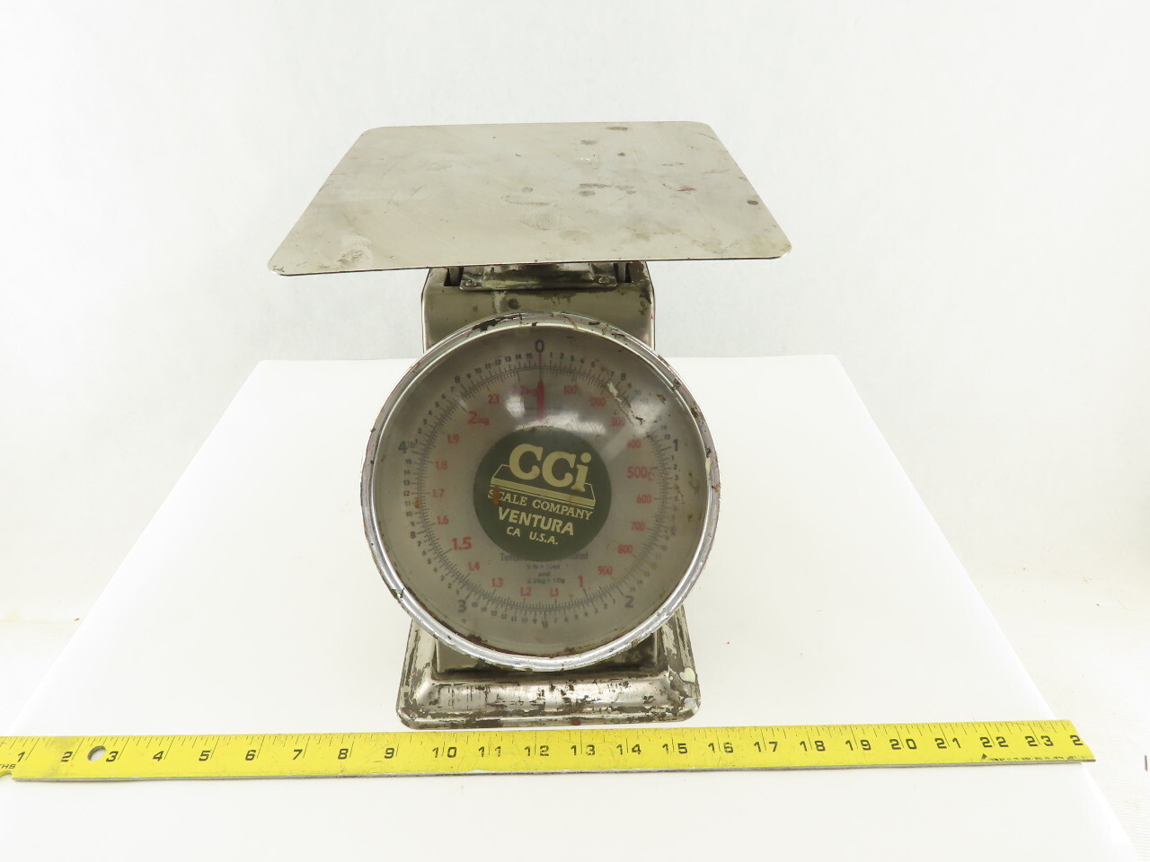 CCI Scale Company 5lb Dial Scale 2.2kG 1/2oz 10g Gradation Stainless Steel