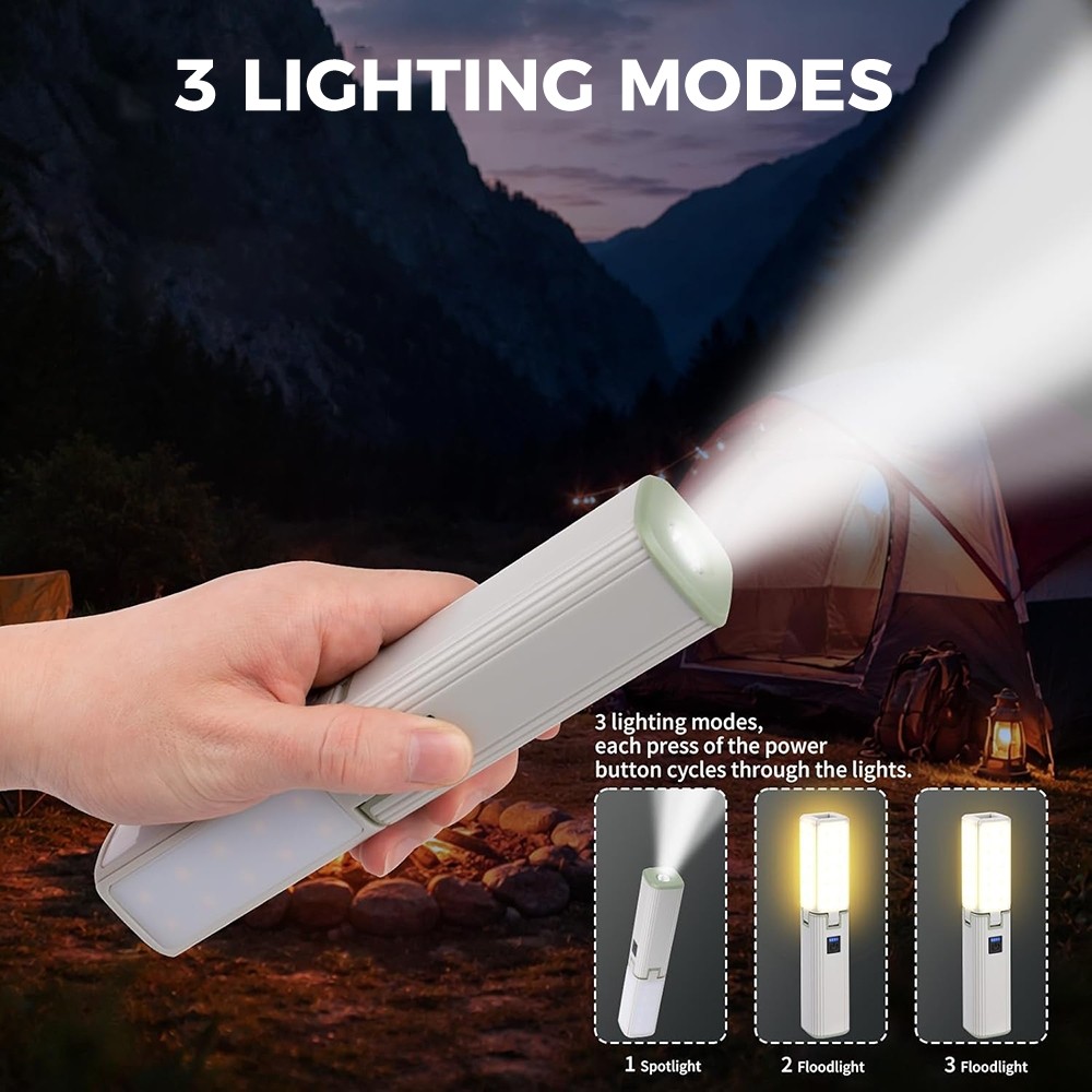 Super Bright LED Flashlight Rechargeable Foldable Flashlight LED Work Lights
