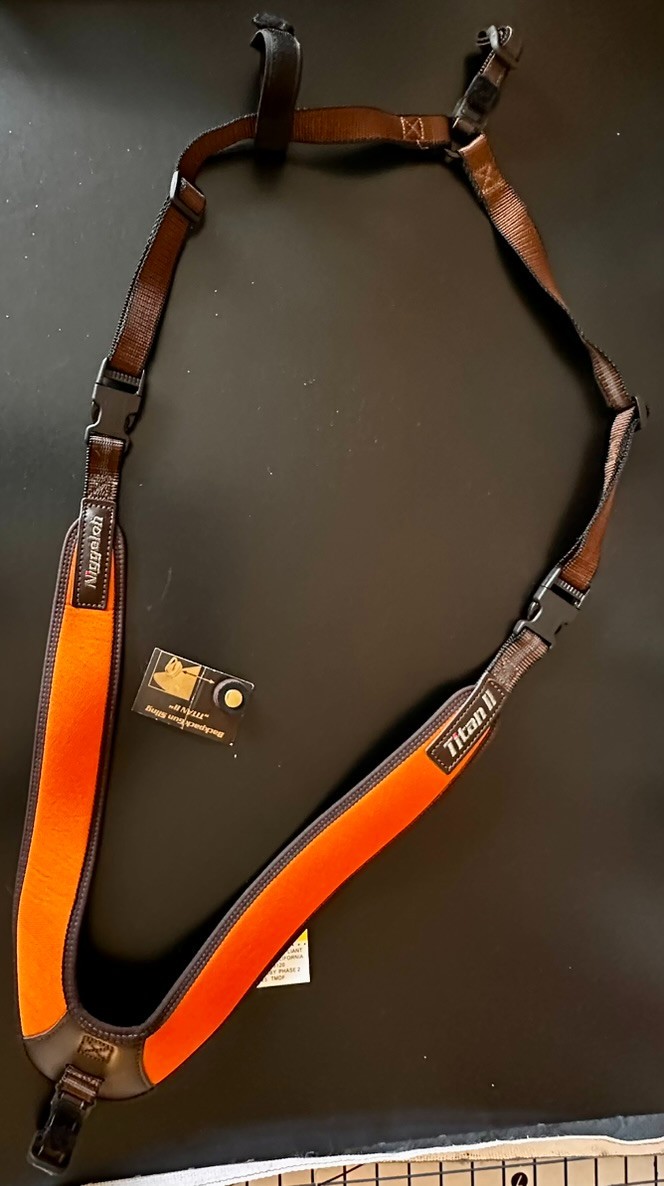 niggeloh Titan II backpack sling for hunting rifle - Blaze/Brown