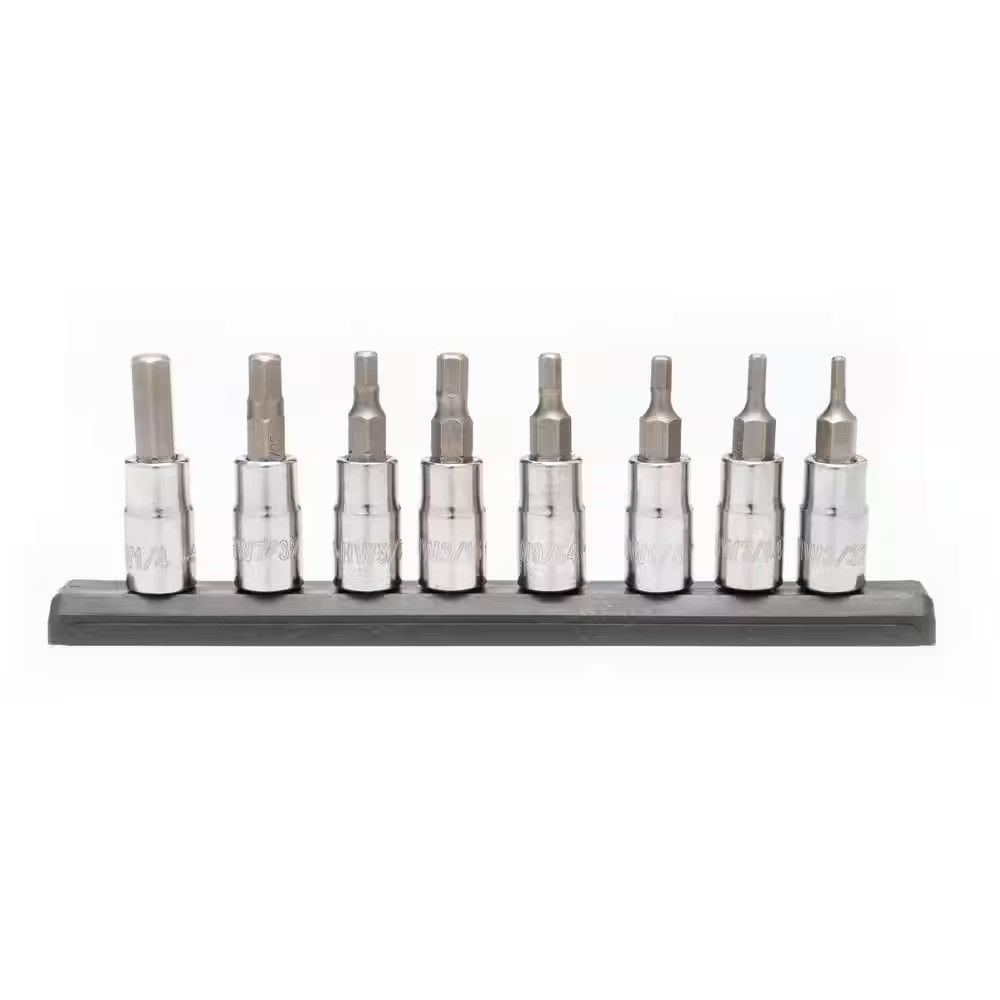 1/4 In. Drive Sae/Metric Hex Bit Socket Set (16-Piece)