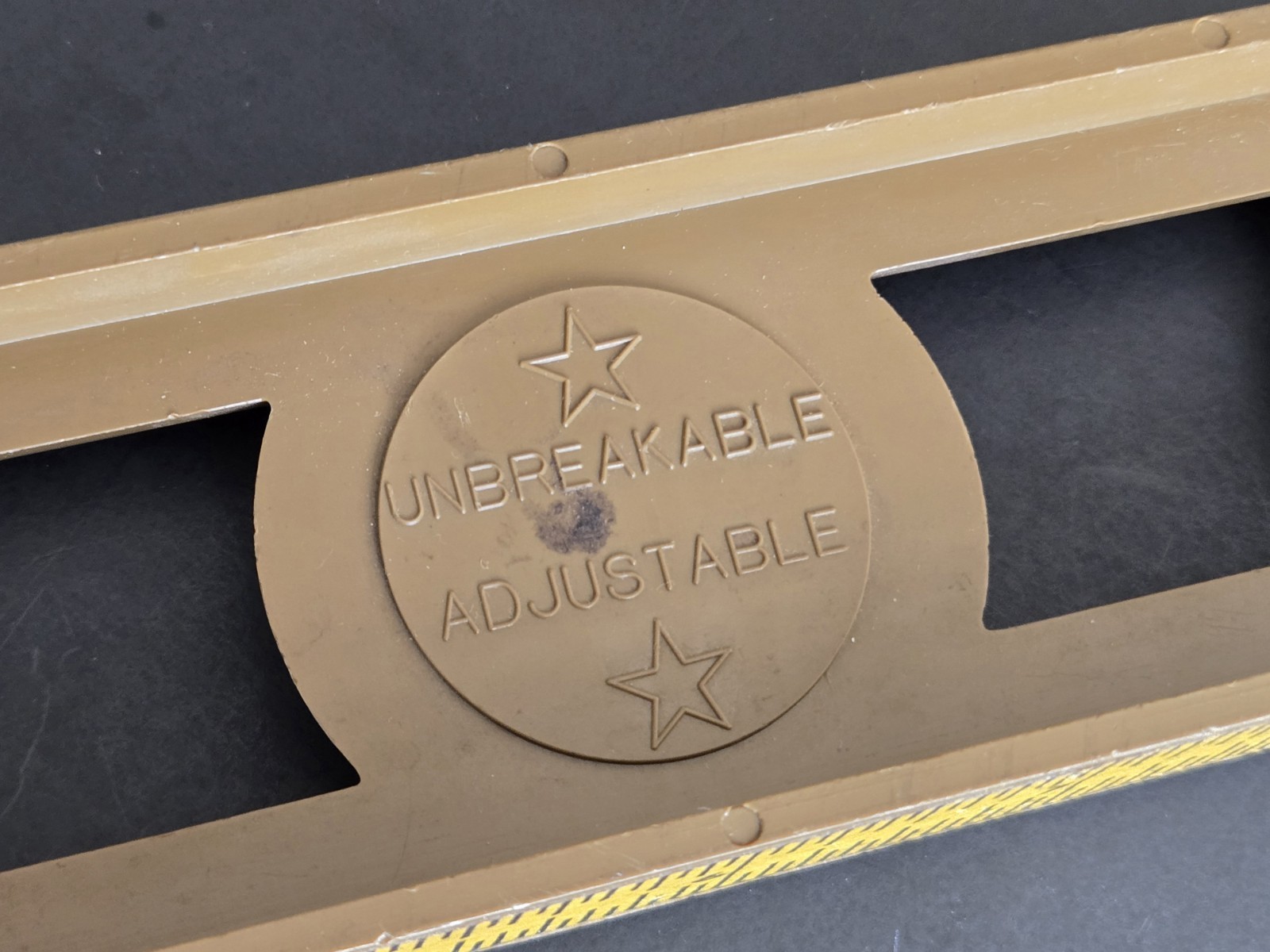 Vintage Unbreakable Level 12" Two Vial Adjustable Tool Trophy USA Non-Magnetic