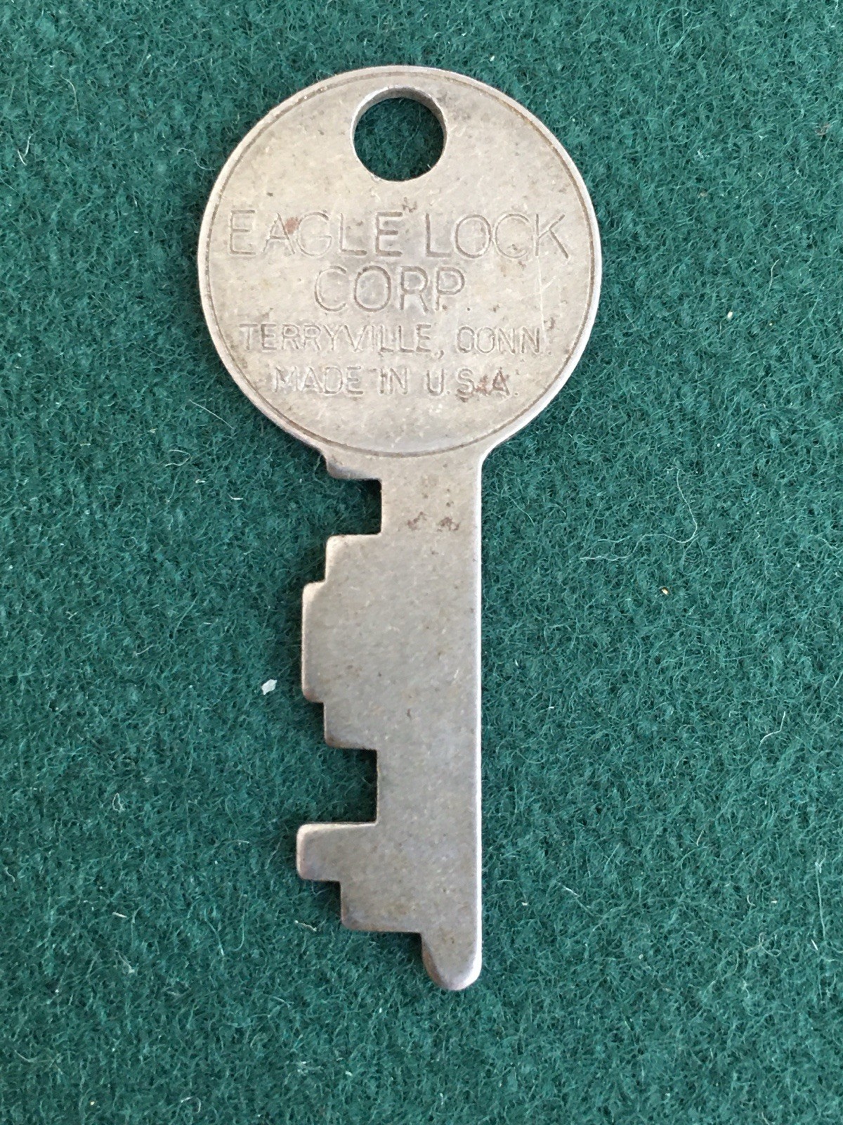 Vintage Eagle Lock Corp Terryville Conn USA Replacement Small Lock Key